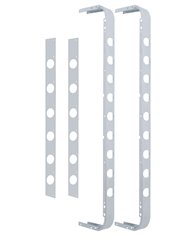 (4/BULK) STAINLESS STEEL KENWORTH 60" SLEEPER KIT W/ 2" LIGHT CUTOUT x 32