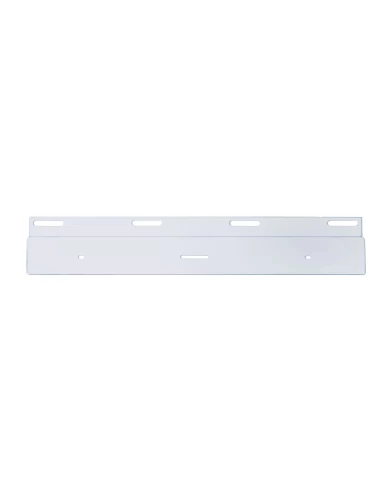 (BULK) STAINLESS STEEL TOP MUD FLAP LIGHT BRACKET W/ 17" LIGHT BAR CUTOUT (BULK) STAINLESS STEEL TOP MUD FLAP LIGHT BRACKET W/ 17" LIGHT BAR CUTOUT
