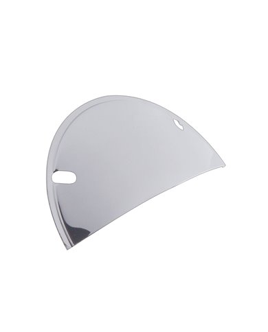 7" HALF MOON HEADLIGHT SHIELD, STAINLESS STEEL 7" HALF MOON HEADLIGHT SHIELD, STAINLESS STEEL