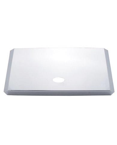 (CARD) STAINLESS STEEL PETERBILT DOOR POCKET COVER W/OVAL EMBLEM HOLE (CARD) STAINLESS STEEL PETERBILT DOOR POCKET COVER W/OVAL EMBLEM HOLE