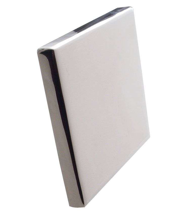 (BULK) STAINLESS STEEL KENWORTH SPRING MOUNT TOW HOLE COVER W/ TAPE