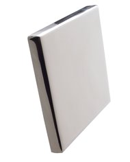 (BULK) STAINLESS STEEL KENWORTH SPRING MOUNT TOW HOLE COVER W/ TAPE