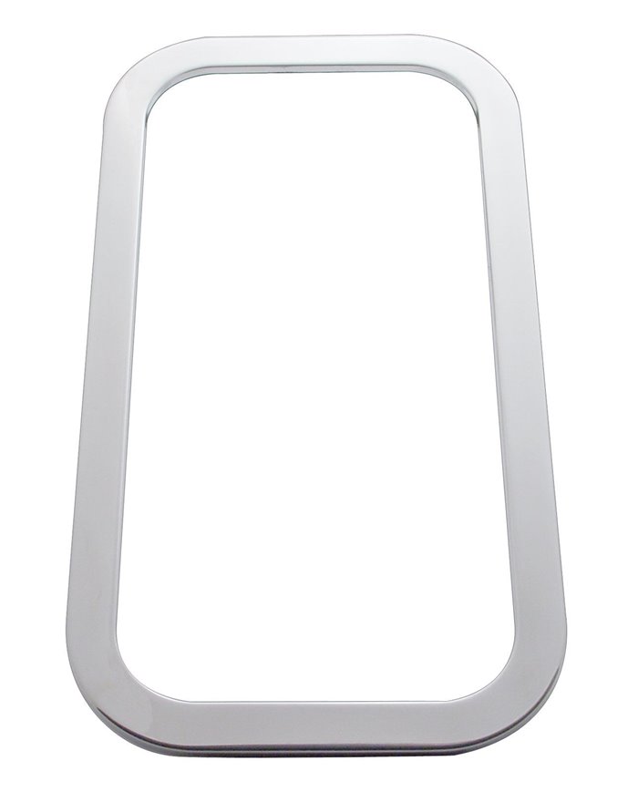 (SKPK) STAINLESS STEEL 2005+ PETERBILT EXTERIOR VIEW WINDOW TRIM W/ SEALANT ADHESIVE