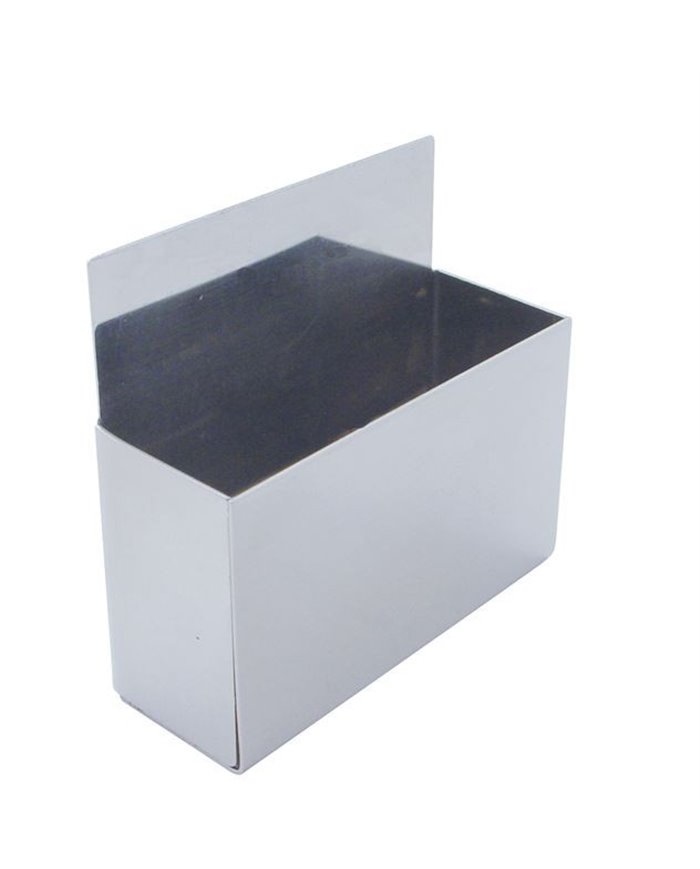 (CARD) STAINLESS STEEL CIGARETTE PACK STORAGE COMPARTMENT