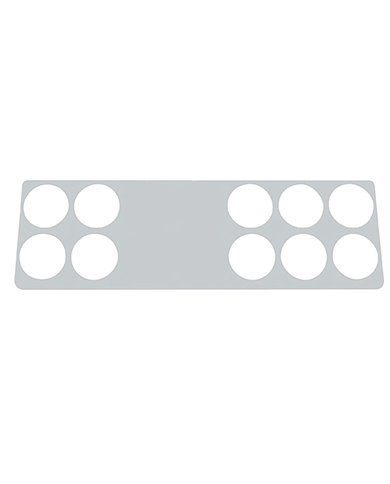 (SKPK) STAINLESS STEEL 2006+ KENWORTH RIGHT GAUGE PANEL TRIM - 10 OPENING (SKPK) STAINLESS STEEL 2006+ KENWORTH RIGHT GAUGE PANEL TRIM - 10 OPENING