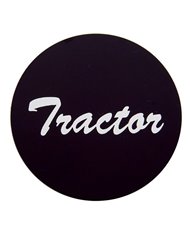 (BULK) ALUMINUM "TRACTOR" STICKER - BLACK