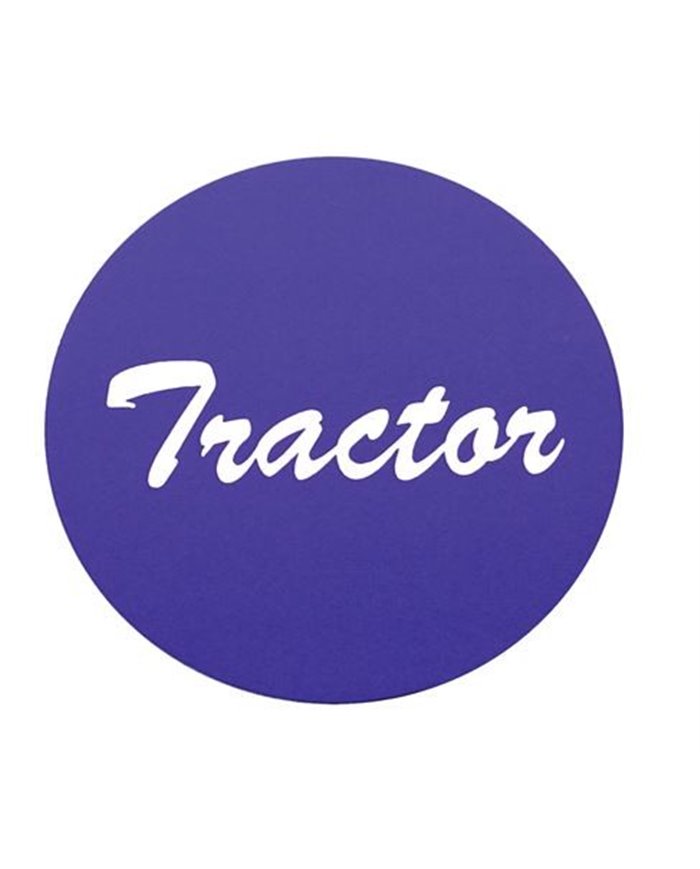 (BULK) ALUMINUM "TRACTOR" STICKER - PURPLE (BULK) ALUMINUM "TRACTOR" STICKER - PURPLE