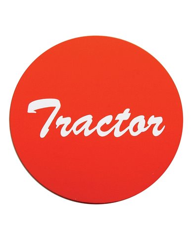 (BULK) ALUMINUM "TRACTOR" STICKER - RED (BULK) ALUMINUM "TRACTOR" STICKER - RED