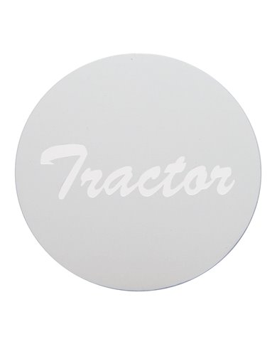 (BULK) ALUMINUM "TRACTOR" STICKER - SILVER (BULK) ALUMINUM "TRACTOR" STICKER - SILVER