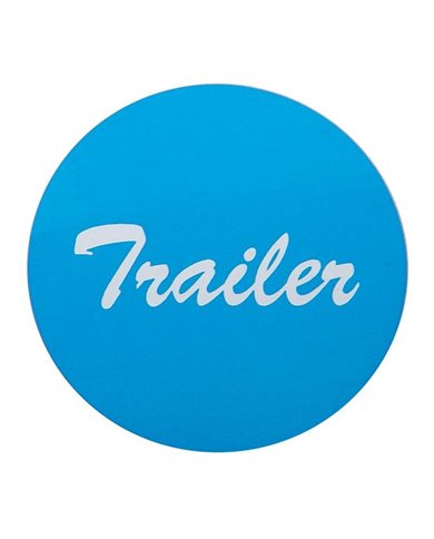 (BULK) ALUMINUM "TRAILER" STICKER - BLUE (BULK) ALUMINUM "TRAILER" STICKER - BLUE