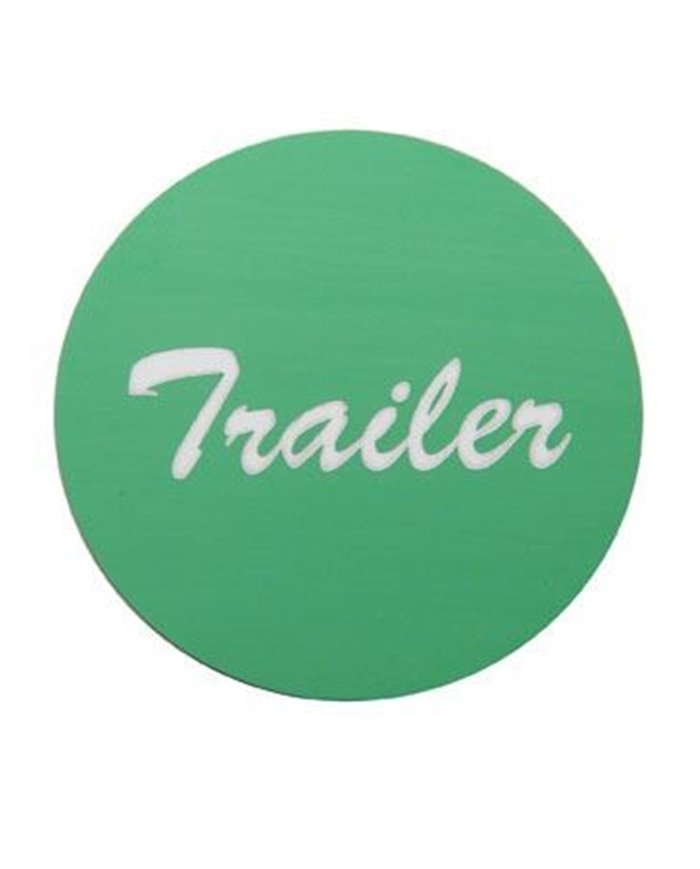 (BULK) ALUMINUM "TRAILER" STICKER - GREEN