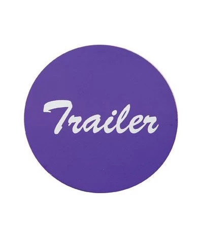 (BULK) ALUMINUM "TRAILER" STICKER - PURPLE (BULK) ALUMINUM "TRAILER" STICKER - PURPLE