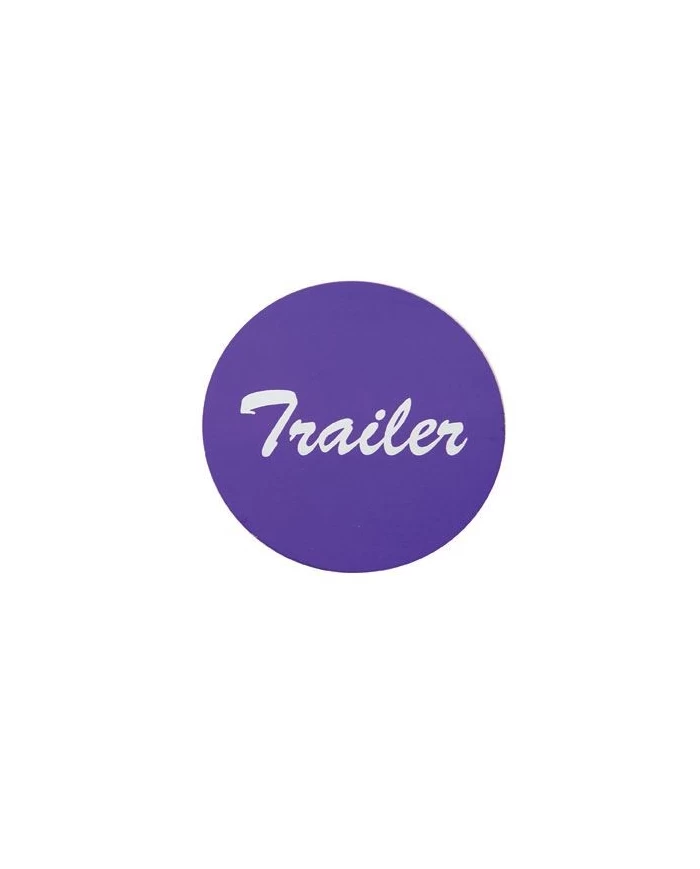 (BULK) ALUMINUM "TRAILER" STICKER - PURPLE