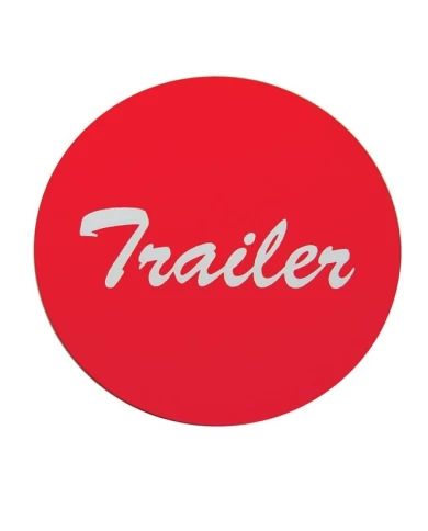 (BULK) ALUMINUM "TRAILER" STICKER - RED (BULK) ALUMINUM "TRAILER" STICKER - RED