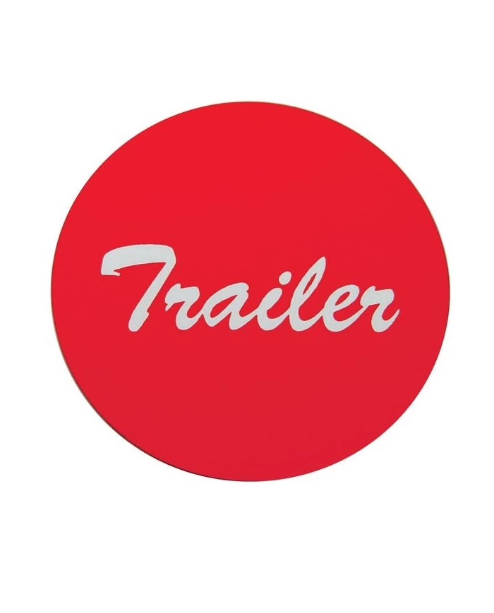 (BULK) ALUMINUM "TRAILER" STICKER - RED