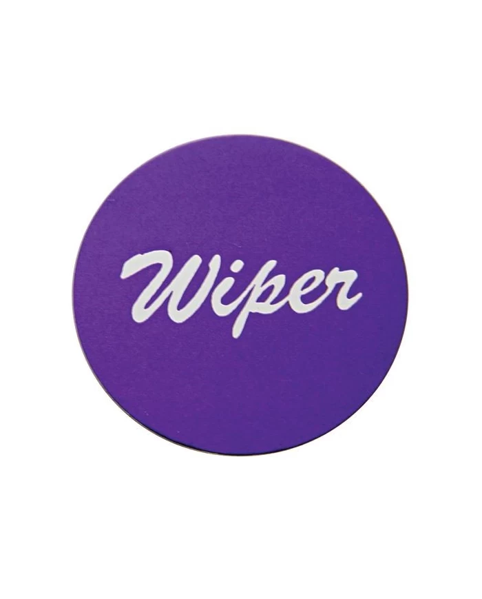 (BULK) ALUMINUM "WIPER" STICKER - PURPLE