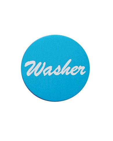 (BULK) ALUMINUM "WASHER" STICKER - BLUE (BULK) ALUMINUM "WASHER" STICKER - BLUE