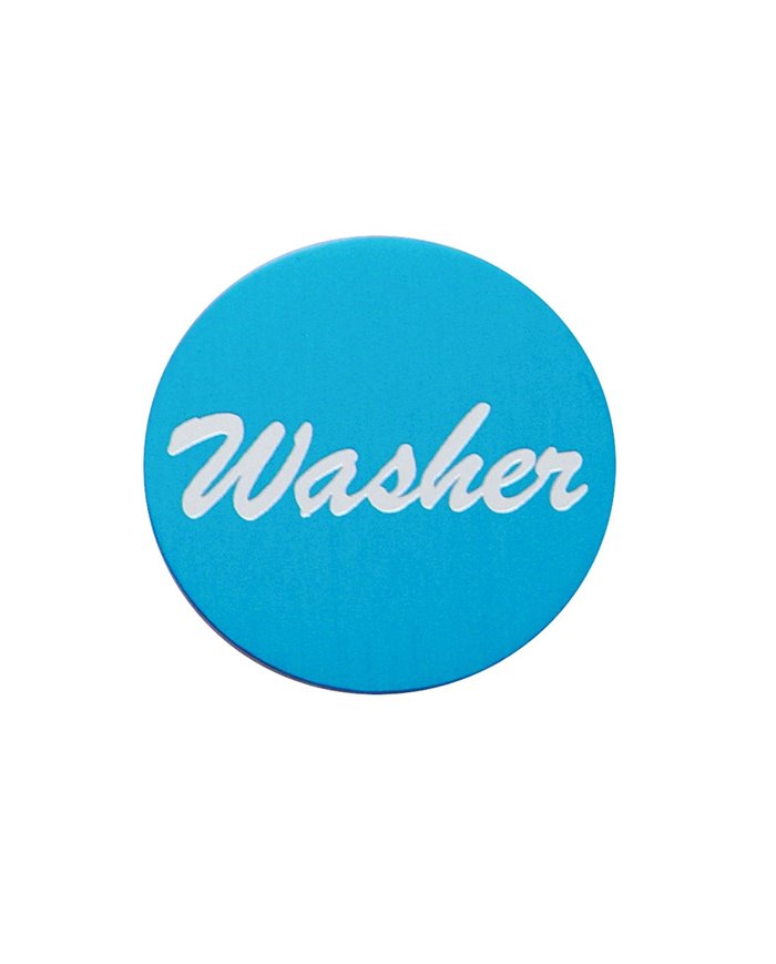 (BULK) ALUMINUM "WASHER" STICKER - BLUE