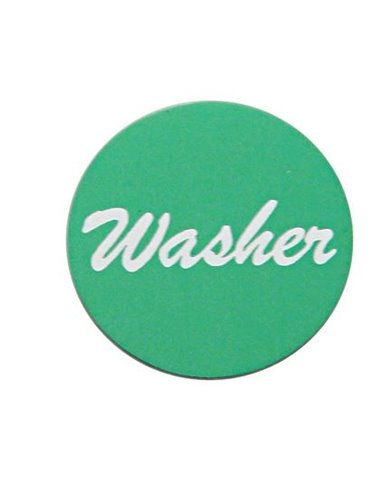 (BULK) ALUMINUM "WASHER" STICKER - GREEN (BULK) ALUMINUM "WASHER" STICKER - GREEN