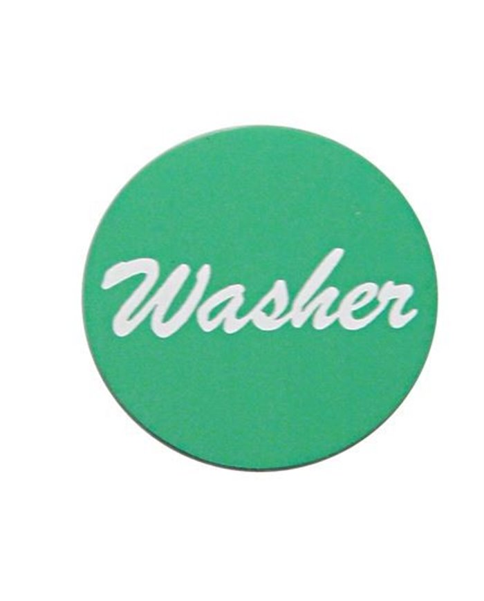 (BULK) ALUMINUM "WASHER" STICKER - GREEN