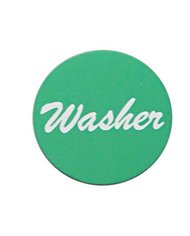 (BULK) ALUMINUM "WASHER" STICKER - GREEN