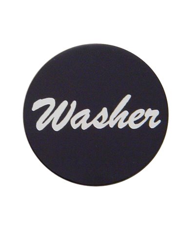 (BULK) ALUMINUM "WASHER" STICKER - BLACK (BULK) ALUMINUM "WASHER" STICKER - BLACK