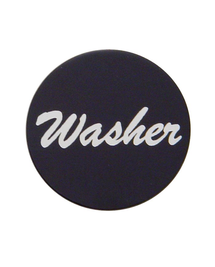 (BULK) ALUMINUM "WASHER" STICKER - BLACK