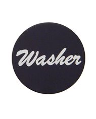 (BULK) ALUMINUM "WASHER" STICKER - BLACK