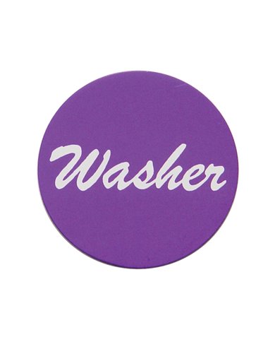 (BULK) ALUMINUM "WASHER" STICKER - PURPLE (BULK) ALUMINUM "WASHER" STICKER - PURPLE