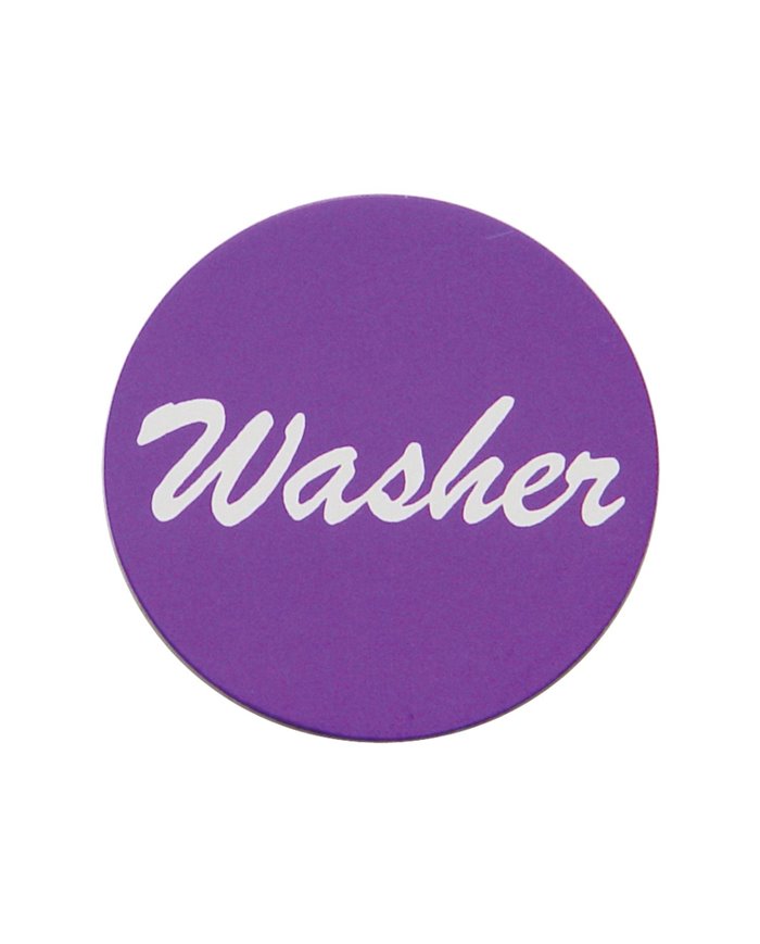 (BULK) ALUMINUM "WASHER" STICKER - PURPLE