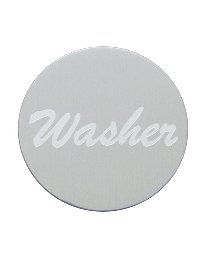 (BULK) ALUMINUM "WASHER" STICKER - SILVER