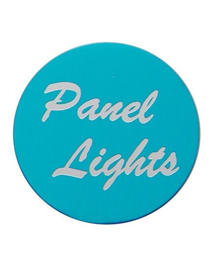 (BULK) ALUMINUM "PANEL LIGHTS" STICKER - BLUE