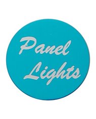 (BULK) ALUMINUM "PANEL LIGHTS" STICKER - BLUE