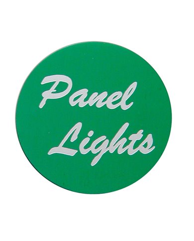 (BULK) ALUMINUM "PANEL LIGHTS" STICKER - GREEN (BULK) ALUMINUM "PANEL LIGHTS" STICKER - GREEN