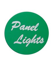 (BULK) ALUMINUM "PANEL LIGHTS" STICKER - GREEN
