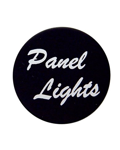 (BULK) ALUMINUM "PANEL LIGHTS" STICKER - BLACK (BULK) ALUMINUM "PANEL LIGHTS" STICKER - BLACK
