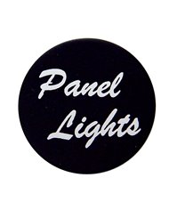 (BULK) ALUMINUM "PANEL LIGHTS" STICKER - BLACK