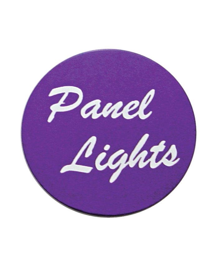 (BULK) ALUMINUM "PANEL LIGHTS" STICKER - PURPLE