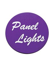 (BULK) ALUMINUM "PANEL LIGHTS" STICKER - PURPLE