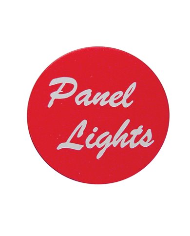 (BULK) ALUMINUM "PANEL LIGHTS" STICKER - RED (BULK) ALUMINUM "PANEL LIGHTS" STICKER - RED