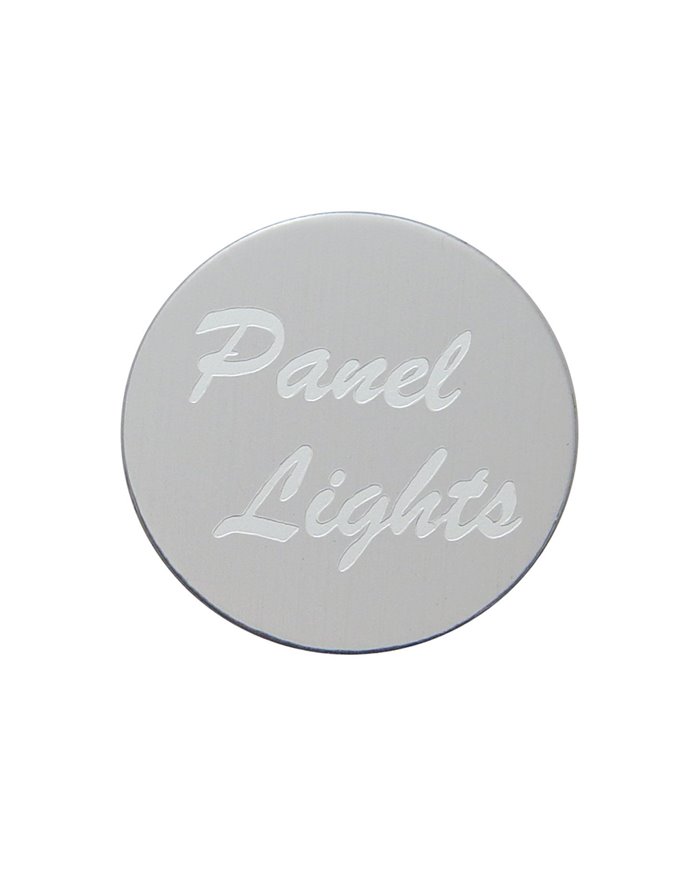 (BULK) ALUMINUM "PANEL LIGHTS" STICKER - SILVER