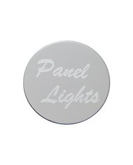 (BULK) ALUMINUM "PANEL LIGHTS" STICKER - SILVER