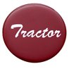 UP23222-1R-"Tractor" Glossy Air Valve Knob Candy Color Sticker -Candy Red