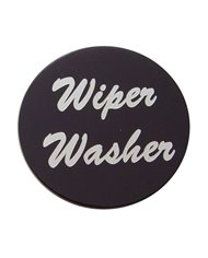 (BULK) ALUMINUM "WIPER/WASHER" STICKER - BLACK