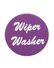 (BULK) ALUMINUM "WIPER/WASHER" STICKER - PURPLE