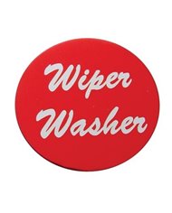 (BULK) ALUMINUM "WIPER/WASHER" STICKER - RED