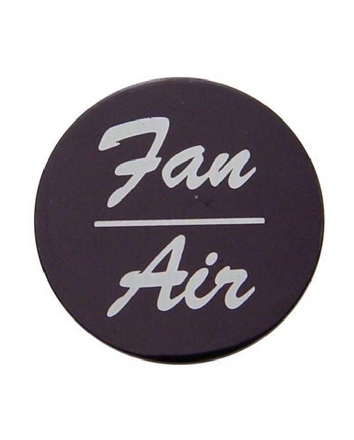 (BULK) ALUMINUM "FAN/AIR" STICKER - BLACK (BULK) ALUMINUM "FAN/AIR" STICKER - BLACK