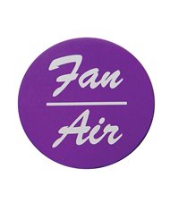 (BULK) ALUMINUM "FAN/AIR" STICKER - PURPLE (BULK) ALUMINUM "FAN/AIR" STICKER - PURPLE