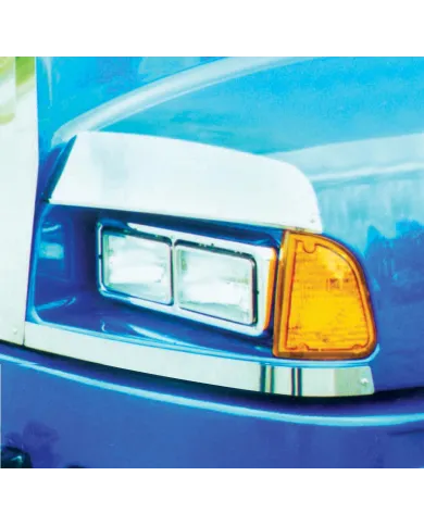 UP29042-Stainless Kenworth T600 Below Headlight Fender Guards
