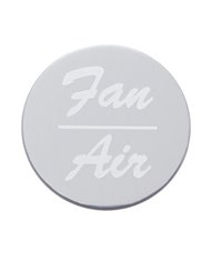 (BULK) ALUMINUM "FAN/AIR" STICKER - SILVER